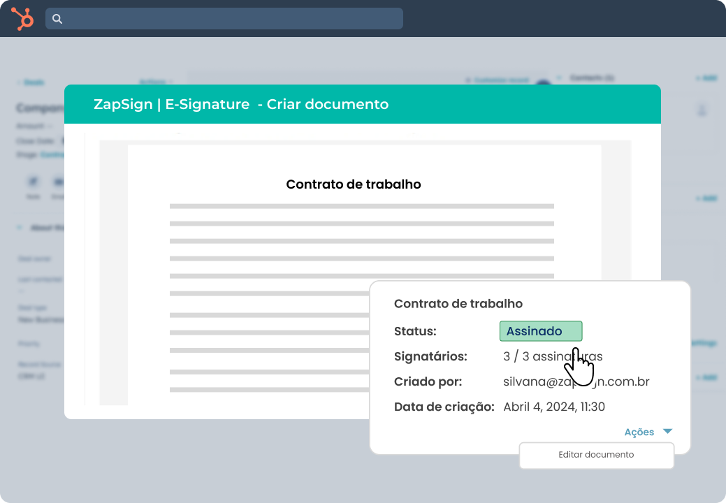 PT - Status documento Hubspot 3